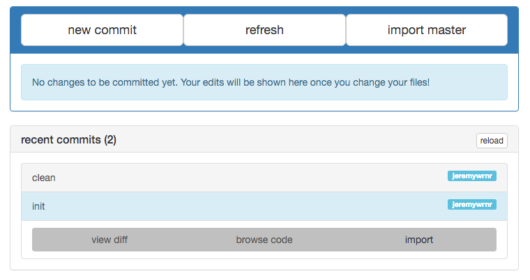 CodePilot Commit Interface